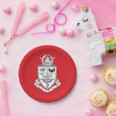 Kappa Psi Wappen Pappteller (Party)