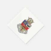Kappa Psi Wappen Serviette (Ecke)
