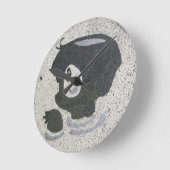 Kappabashi Runde Wanduhr (Winkel)