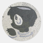 Kappabashi Runder Aufkleber (Vorderseite)