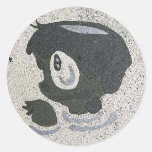 Kappabashi Runder Aufkleber