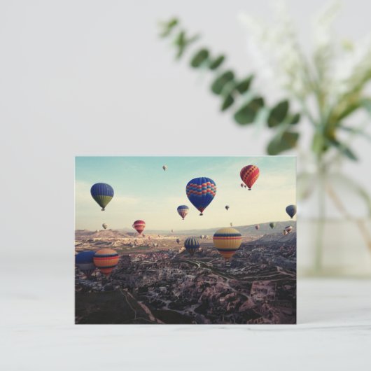 Kappadocia Türkei Heißluftballons Postkarte (Stehend Vorderseite)
