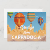 Kappadocia Türkei Reisen Urlaub Postkarte (Vorne/Hinten)