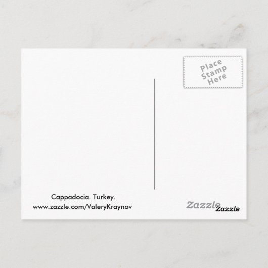 Kappadokien. 7 postkarte (Rückseite)