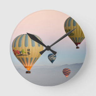 Kappadokien. Balloon Flight Runde Wanduhr