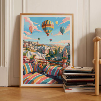 Kappadokien Druck Kappadokien Illustration Türkei Poster