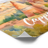 Kappadokien Türkei Berühmter Reiseort Poster (Ecke)