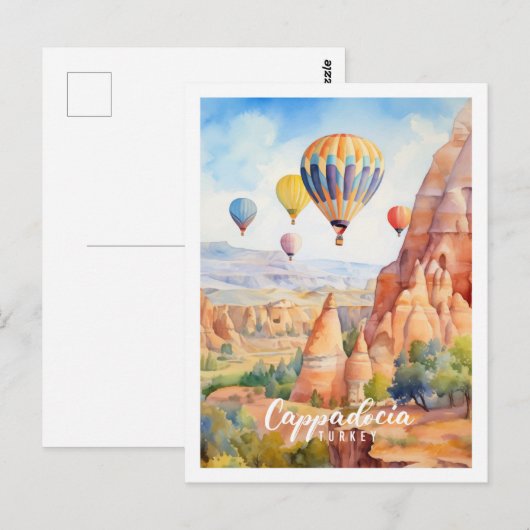 Kappadokien Türkei Berühmter Reiseort Postkarte (Vorne/Hinten)