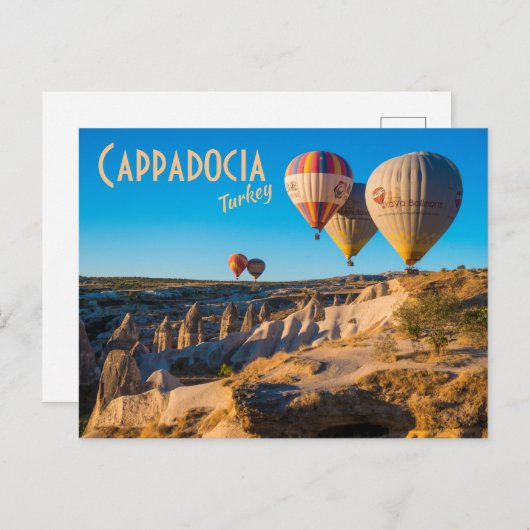 Kappadokien, Türkei: Heißluftballons Postkarte (Vorne/Hinten)
