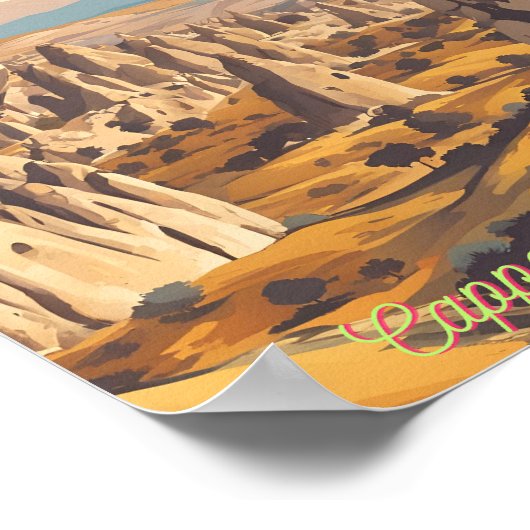 Kappadokien, Türkei Poster (Ecke)