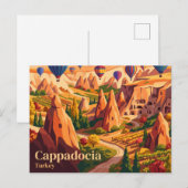 Kappadokien Türkei Postkarte (Vorne/Hinten)