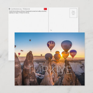 Kappadokien, Türkei Reise-Postkarte Postkarte