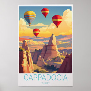 Kappadokien Türkei Reiseplakat Poster