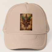 Kappe mit antikem Lobo-Design (Vorderseite)