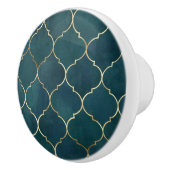 Kappe und Türknopf - Aqua Keramikknauf (Rechts)