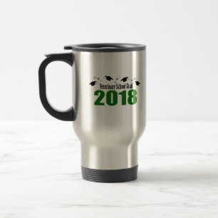 Kappen des Veterinärschulabsolvent-2018 u. Diplome Reisebecher