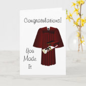 Kappen-Kleider-und Diplom-Glückwünsche Karte (Gelbe Blume)