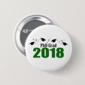 Kappen PhD-Absolvent-2018 und Diplome (Grün) Button (Vorne & Hinten)