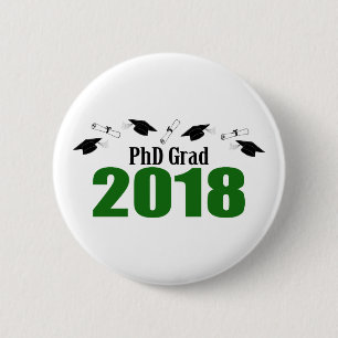 Kappen PhD-Absolvent-2018 und Diplome (Grün) Button