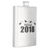 Kappen PhD-Absolvent-2018 und Diplome (Schwarzes) Flachmann (Rechts)