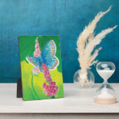 Kappmans-Blauer Schmetterling (Polyommatus-Heilkrä Fotoplatte (Seite)