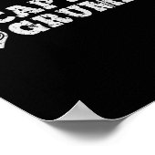 Kapps Grumps Segelboot Vintage Boot Anker Poster (Ecke)