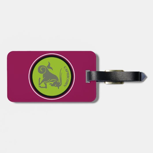 Kapricorn-Gepäckmarke Gepäckanhänger (Rückseite horizontal)