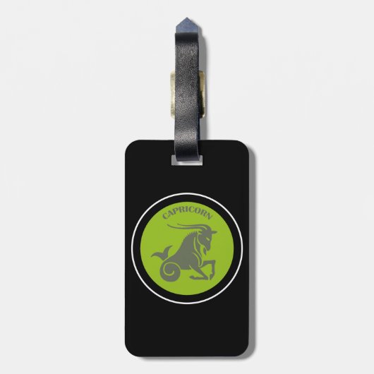 Kapricorn-Gepäckmarke Gepäckanhänger (Rückseite vertikal)