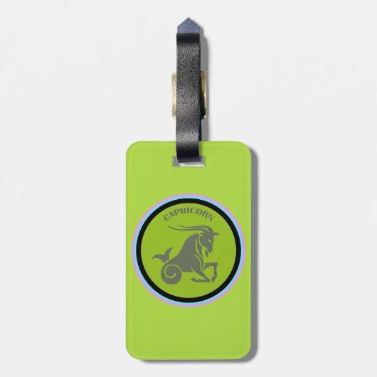 Kapricorn-Gepäckmarke Gepäckanhänger (Rückseite vertikal)