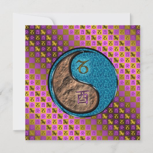 Kapricorn & Water Rooster Karte (Vorderseite)