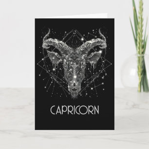 Kapricorn Zodiac Constellation Blankenkarte Dankeskarte