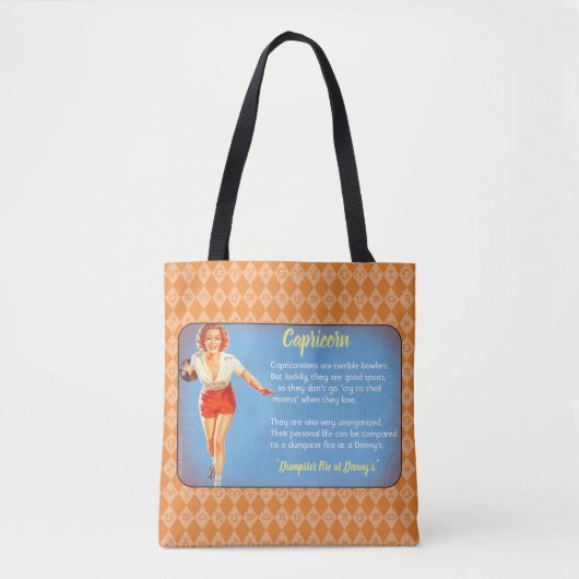 Kaprikornbeutel Tasche (Vorderseite)