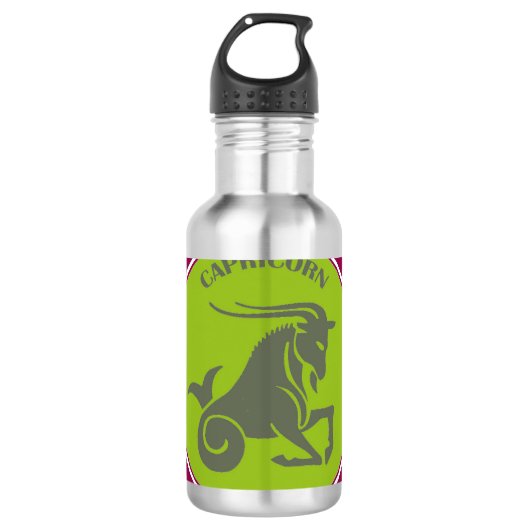 Kaprikornflasche Edelstahlflasche (Vorderseite)