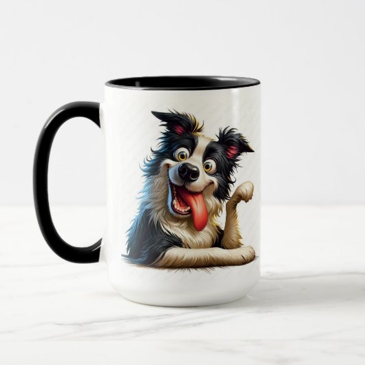 kapriziöser Hund Tasse (Links)
