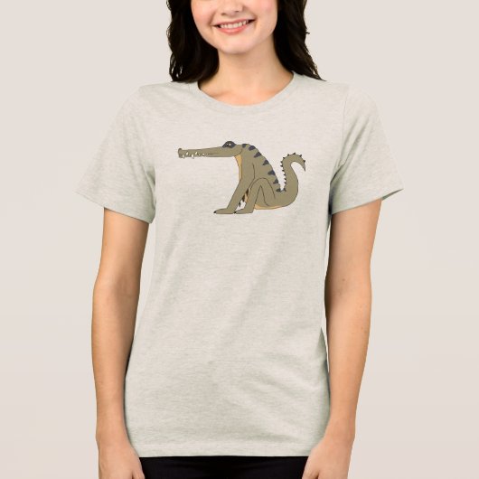Kaprosuchus Dinosaur Adult Shirt (Vorderseite)