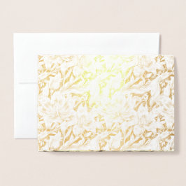 Kapsel für Hochzeitsfolien - Lilien Folienkarte