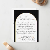 Kapsel für Hochzeitzeit Maßgeschneidertes Stationä Mitteilungskarte (Vorderseite/Rückseite Beispiel)