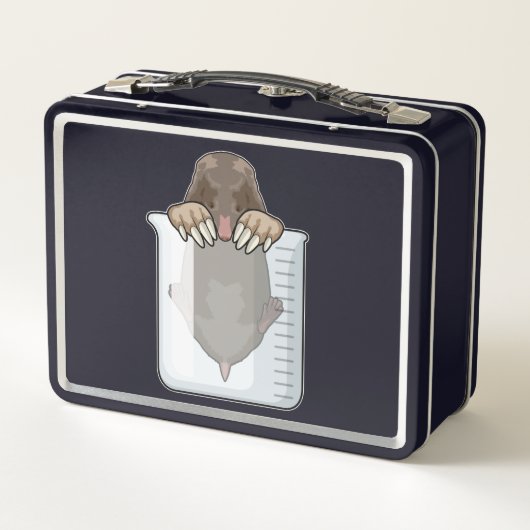 Kapsel mit Messbecher Metall Brotdose (Rückseite)