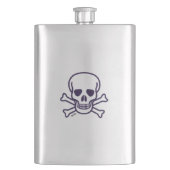 Kapselhülle aus rostfreiem Stahl Flachmann (Vorderseite)