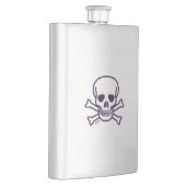 Kapselhülle aus rostfreiem Stahl Flachmann (Rechts)