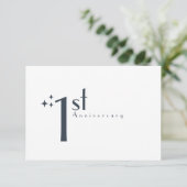 Kapseljubiläumskarte/ Umschläge zum Hochzeitstag Save The Date (Stehend Vorderseite)