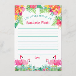 Kapselkarte zum ersten Geburtstag Begleitkarte