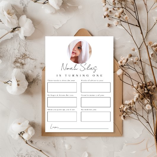 Kapselkarte zum ersten Geburtstag Einladung