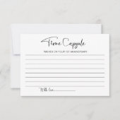 Kapselkarte zum ersten Jahrestag Hochzeit Einladung (Vorderseite)