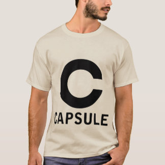 Kapsellogot-stück (schwarze Grafik) T-Shirt
