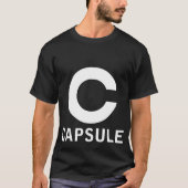 Kapsellogot-stück (weiße Grafik) T-Shirt (Vorderseite)