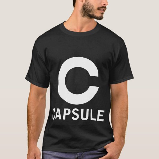 Kapsellogot-stück (weiße Grafik) T-Shirt (Vorderseite)
