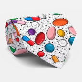 Kapselmedikation Krawatte Arzt Apotheker Krankensc (Gerollt)