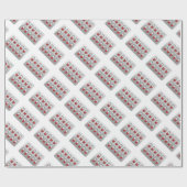 Kapseln im Blasensatz Geschenkpapier (Flach)