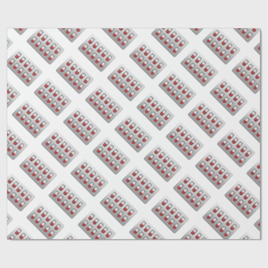 Kapseln im Blasensatz Geschenkpapier (Flach)